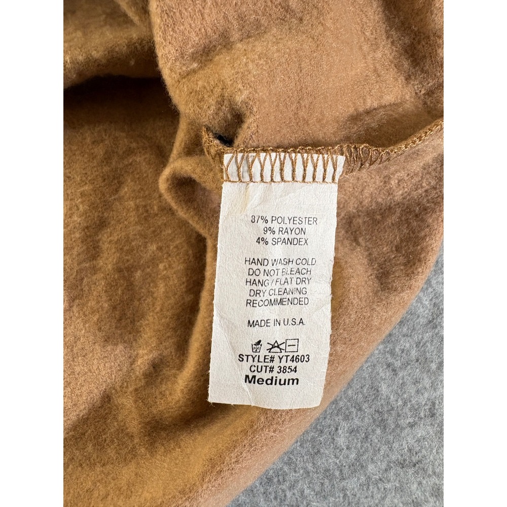 Yellow Cabbage Hustle Hard Bear Cropped Hoodie Brown Medium YT4603 Streetwear - Picture 3 of 9